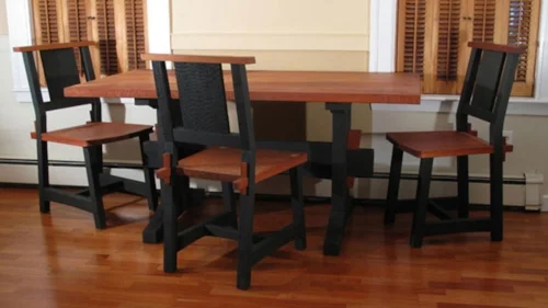 TABLE AND 3 CHAIRS
