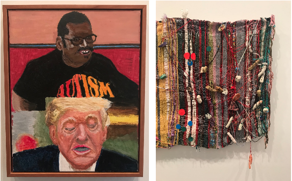 Perry Johnson, “Trump”, 2017, Acrylic on canvas.&nbsp; Ricky Bearghost, “Untitled”, 2016 &nbsp;&nbsp;&nbsp;&nbsp;&nbsp;&nbsp;&nbsp;&nbsp;&nbsp;&nbsp;&nbsp;&nbsp;&nbsp;&nbsp;&nbsp;&nbsp;&nbsp;&nbsp;&nbsp;&nbsp;&nbsp;&nbsp;&nbsp;&nbsp;&nbsp;&nbsp;&nbs…