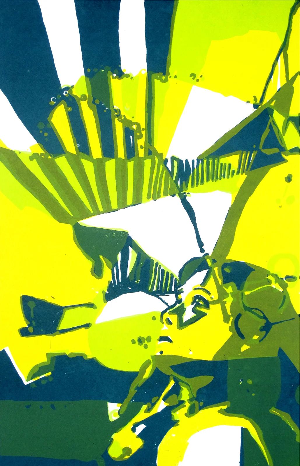 'Fascio (Green)', Screen Print, 10.75'' x 17'', 2009