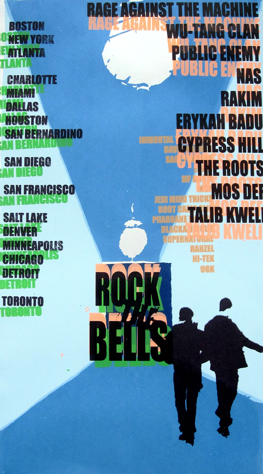 'Rock The Bells (Tour Poster)', Screen Print, 15.5'' x 28'', 2007