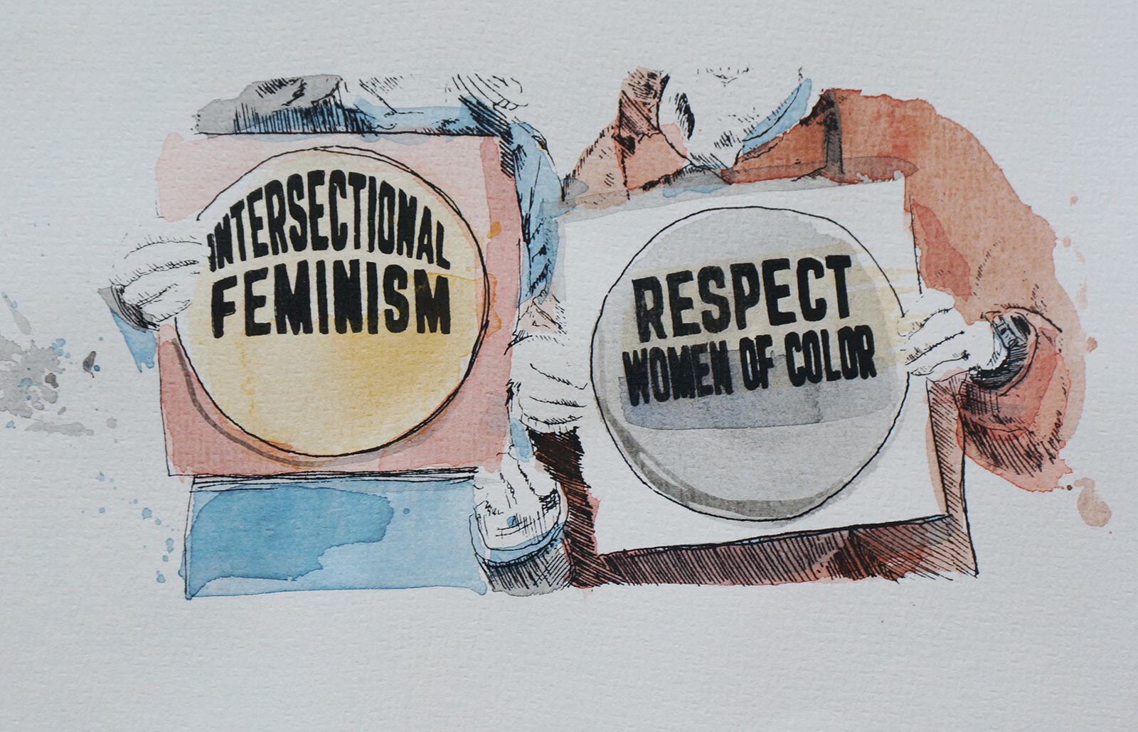 Ape_Bleakney_March Mixed Media - 'Intersectional (3)', 6.5''x9.5'', Screen Print + Watercolor, 2018 copy.jpg