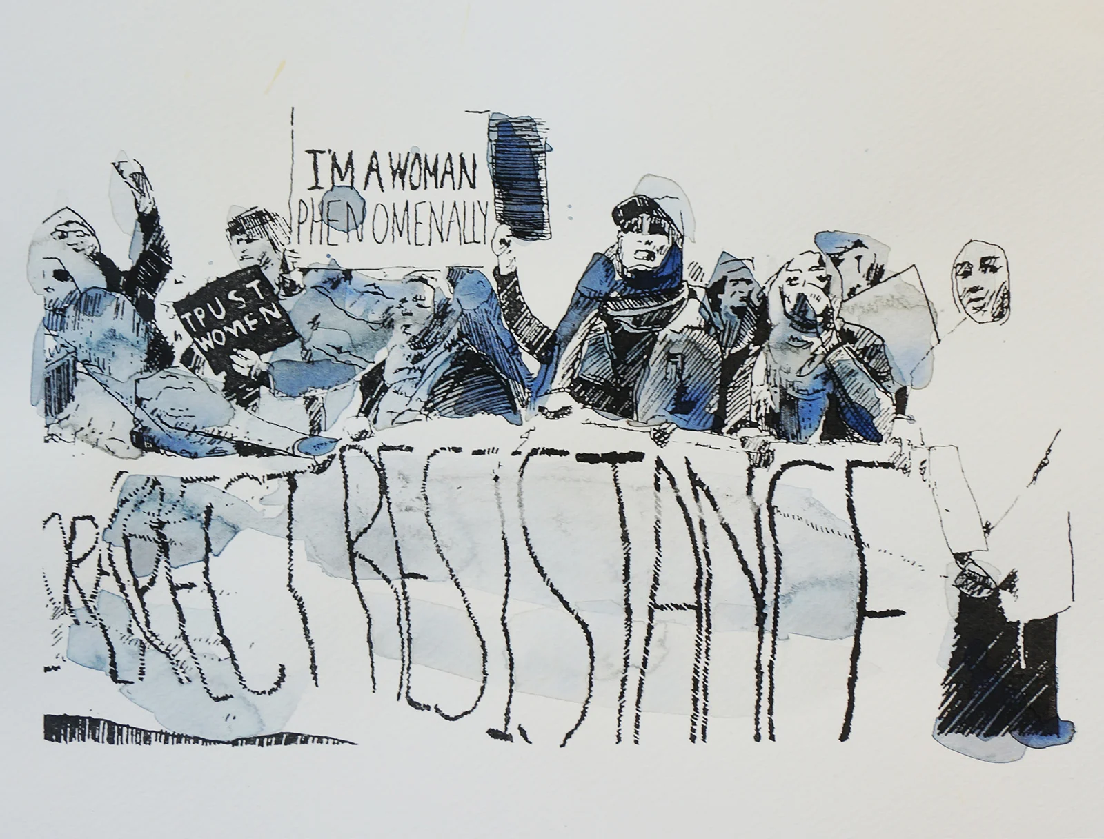 Ape_Bleakney_March Mixed Media - 'Phenomenally (2)', 9.5''x12.5'', Screen Print + Watercolor, 2018 copy.jpg