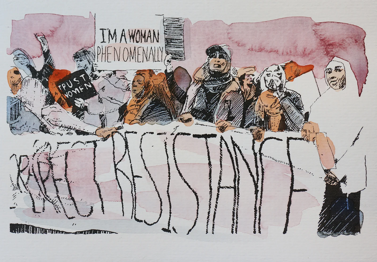 Ape_Bleakney_March Mixed Media - 'Phenomenally (10)', 6.5''x9.5'', Screen Print + Watercolor, 2018 copy.jpg