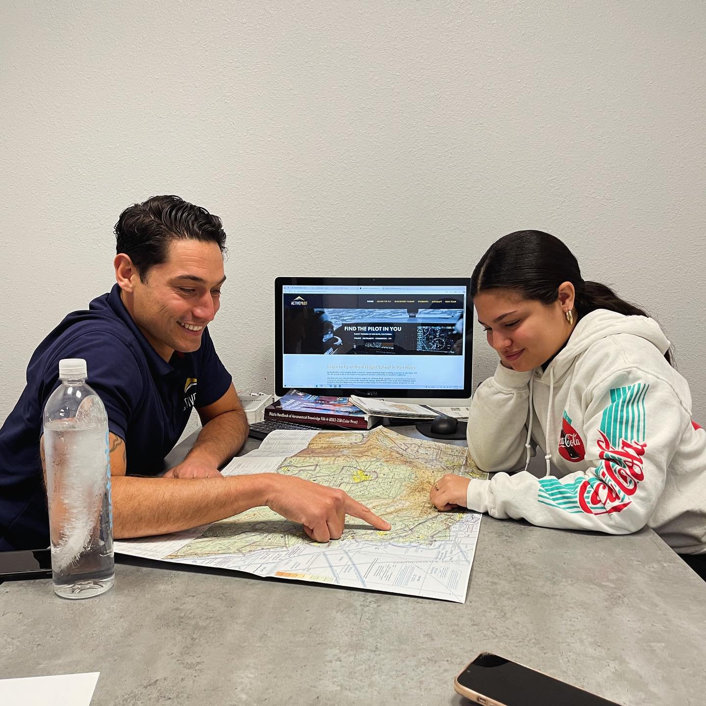 A day including gusty winds means a day to take advantage of beneficial ground schooling! Just because the flights can&rsquo;t happen doesn&rsquo;t mean the lesson doesn&rsquo;t. We ensure our students progress regardless of the day. CFI Gian and stu