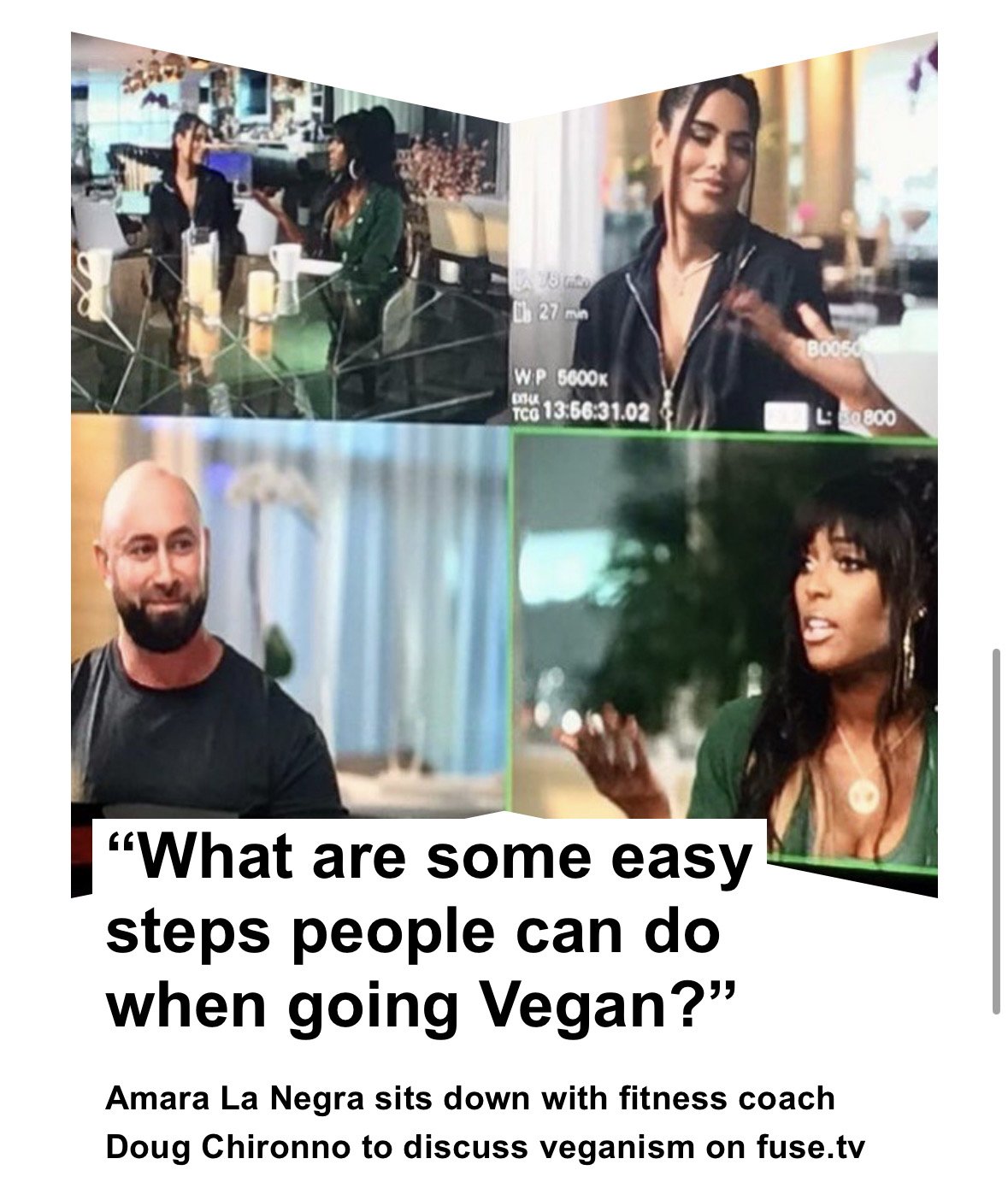  Dougfit discusses veganism and diet on fuse tv 