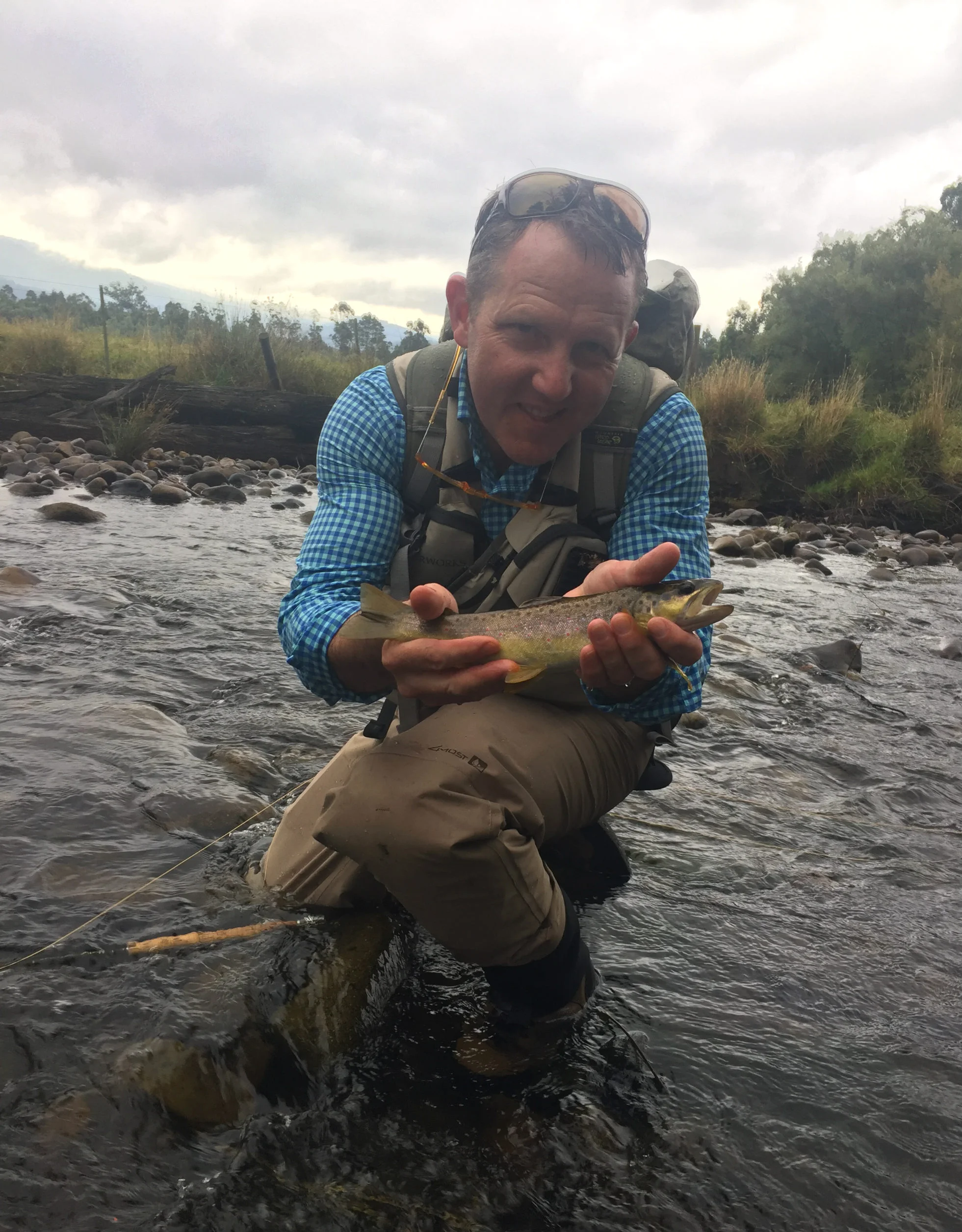 Richard with one of 13 fish to hand