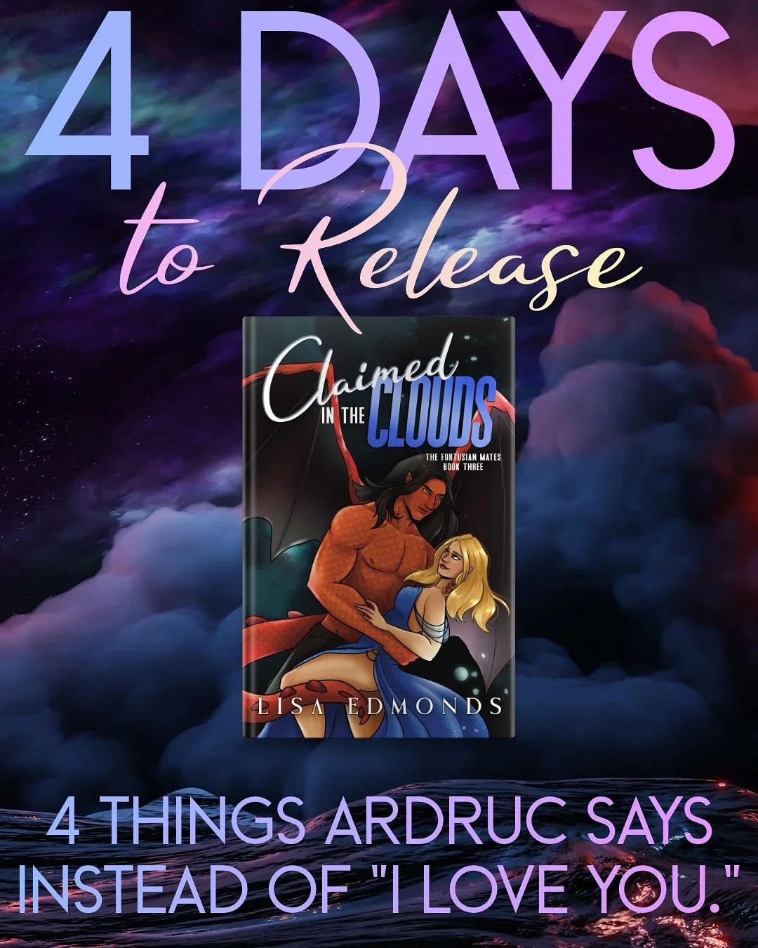 4 DAYS to release ✨ and 4 ways Ardruc tells Elena he loves her ❤️&zwj;🔥

✨ FMC in STEM
✨ Cinnamon roll alien MMC
✨ Scientists on a beautiful planet
✨ Fated mates
✨ Rivals to lovers
✨ Forced proximity
✨ Consent king
✨ He falls first
✨ Size difference