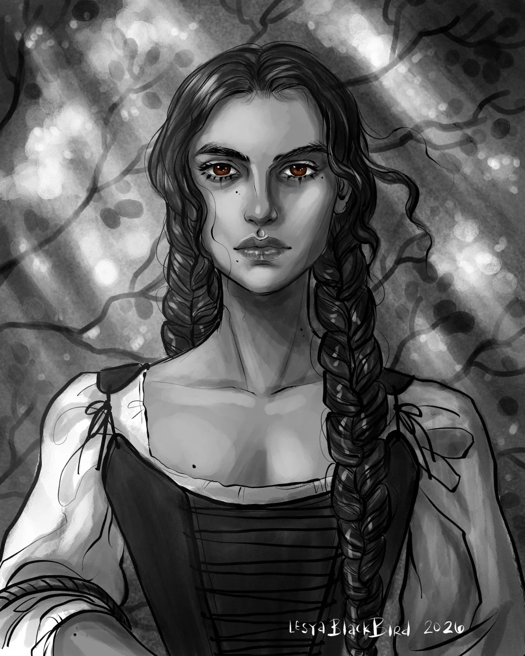 I&rsquo;m OBSESSED with this deliciously gothic portrait of apothecary shop owner Aveline, heroine of The Kings&rsquo; Bride (A Lords of Night Novella).

You can find The Kings&rsquo; Bride in Tempted by Monstrous Lovers, available in KU.

Art by @le