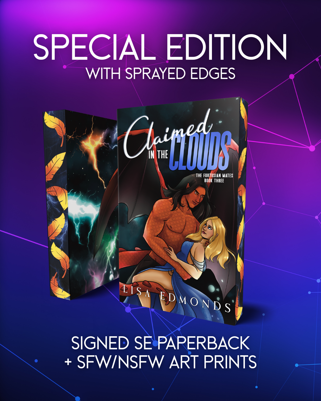 SPECIAL EDITION Claimed in the Clouds (The Fortusian Mates Book 3) - Paperback Signed by the Author