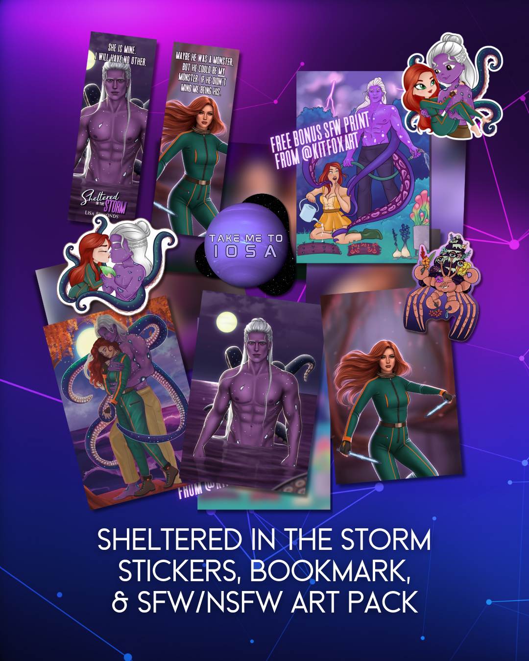 Sheltered in the Storm SFW & NSFW Art Prints Pack