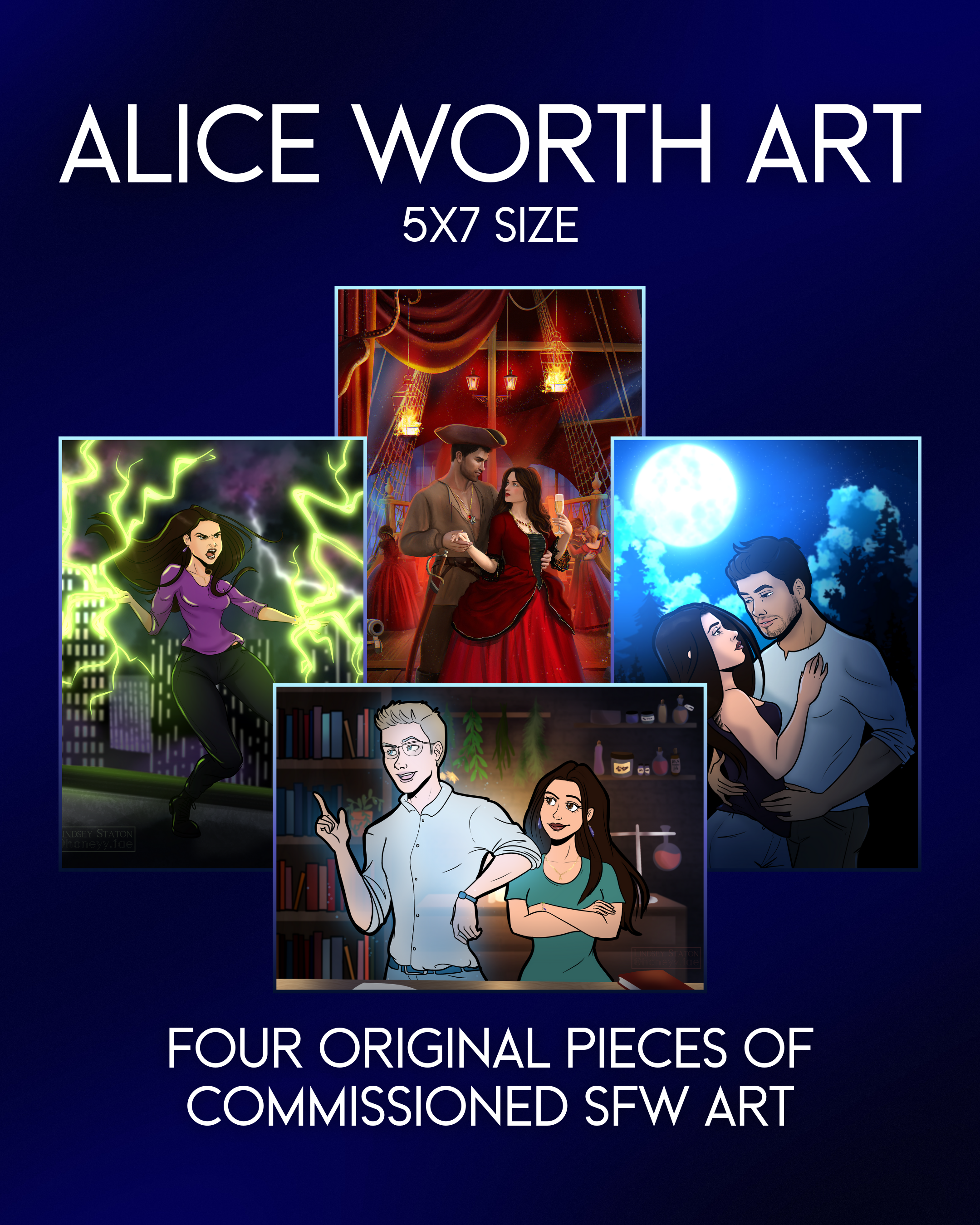 Alice Worth 5x7 Art Pack