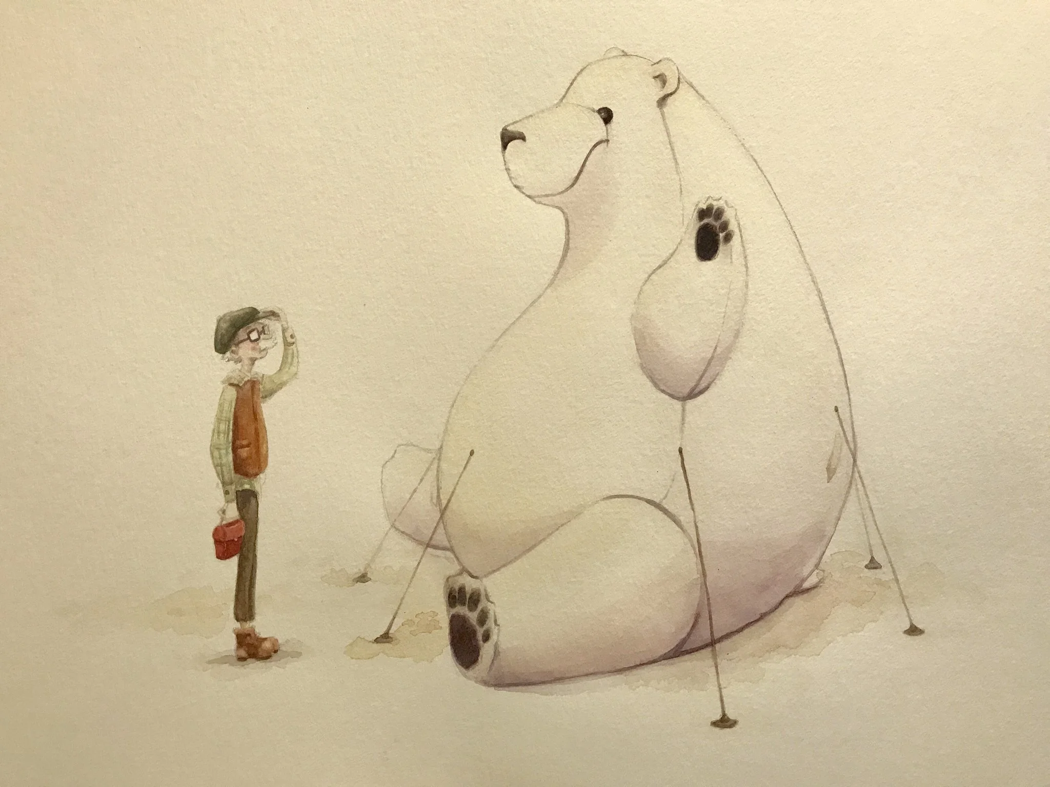 Artwork from Iver and Ellsworth by Casey W. Robinson and illustrated by Melissa Larson. Coming in 2018 from Ripple Grove Press.