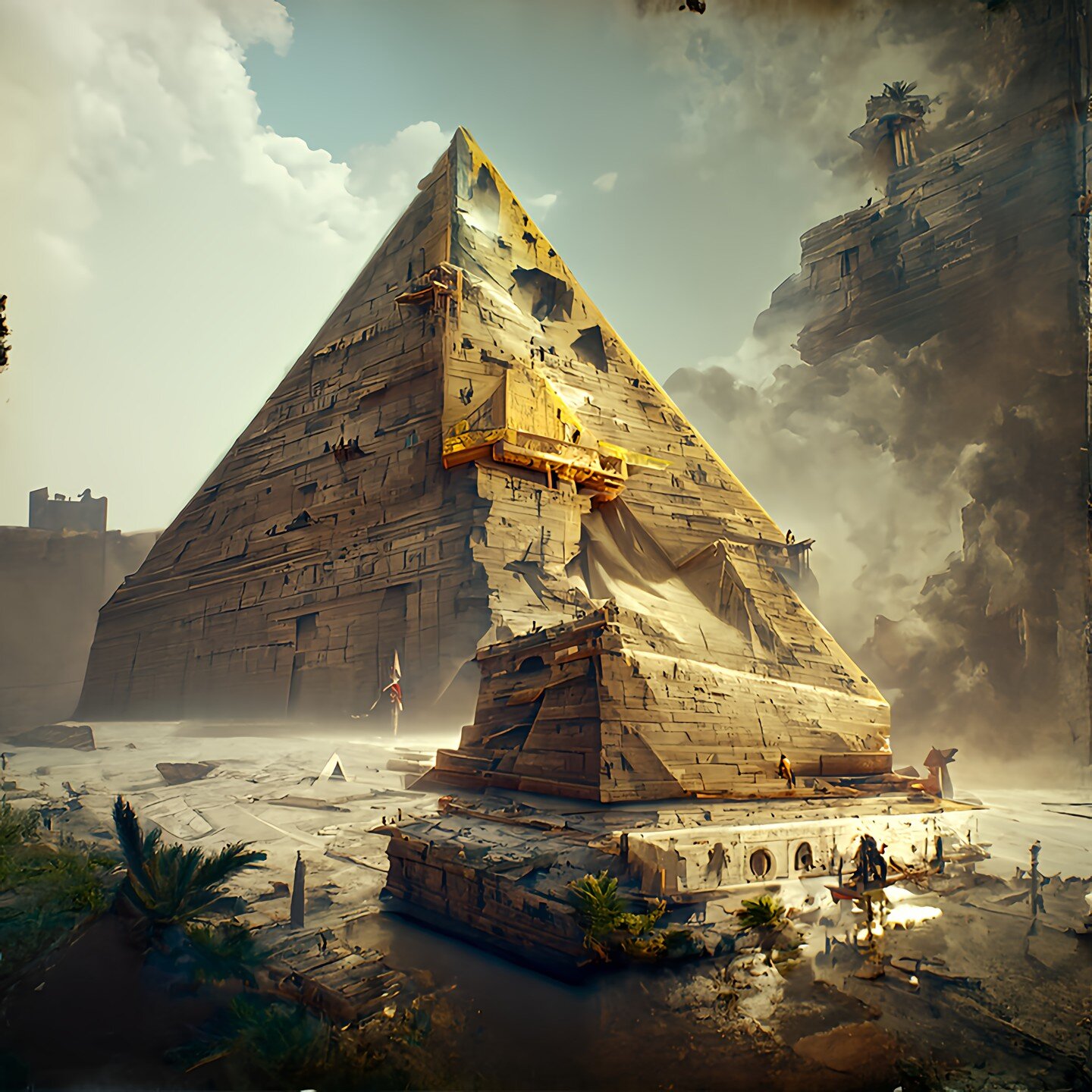 The Lost Pyramid of Kom Ombo

Made with #discodiffusion 

#pyramids #egyptian #egypt #mummy #hieroglyphics #tomb #ancientegypt #ancient #myart #myartwork #arte #kunst #aiart #aiartcommunity #igart #digitalart #artoftheday #picoftheday #digitalillustr