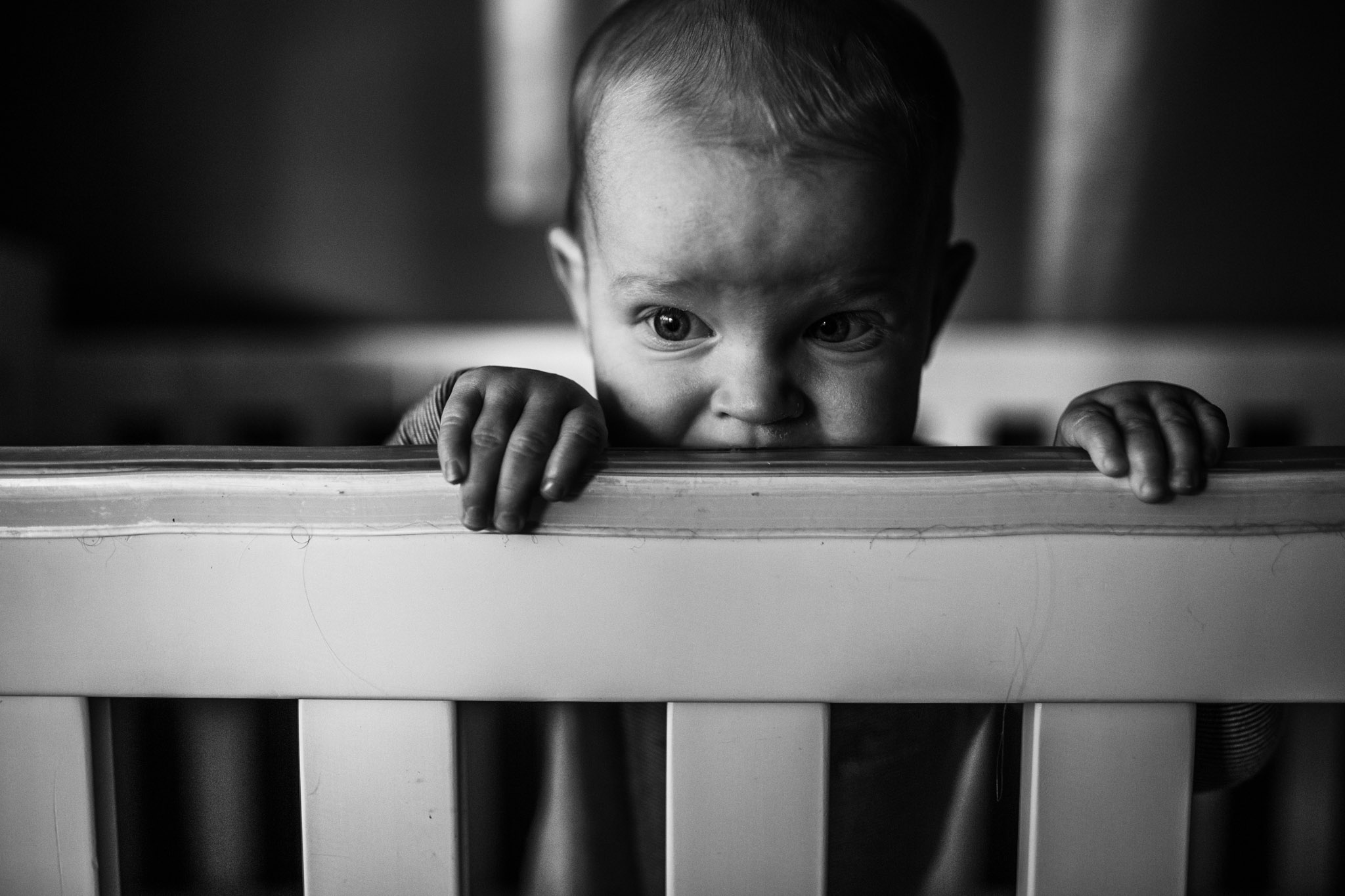 I didn't realise how grotty his cot was until I processed these images. Whoops!