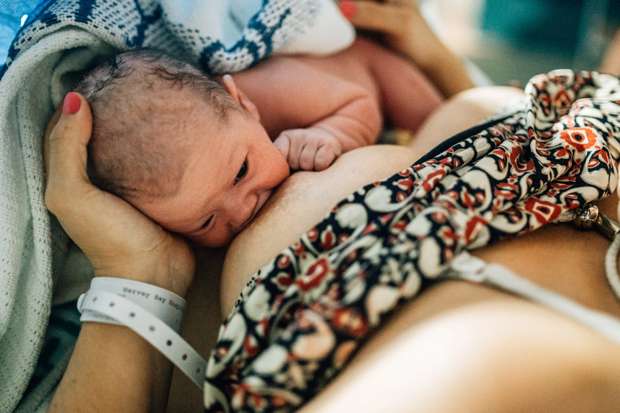 This is Lexi, meeting her mamma at just minutes old.