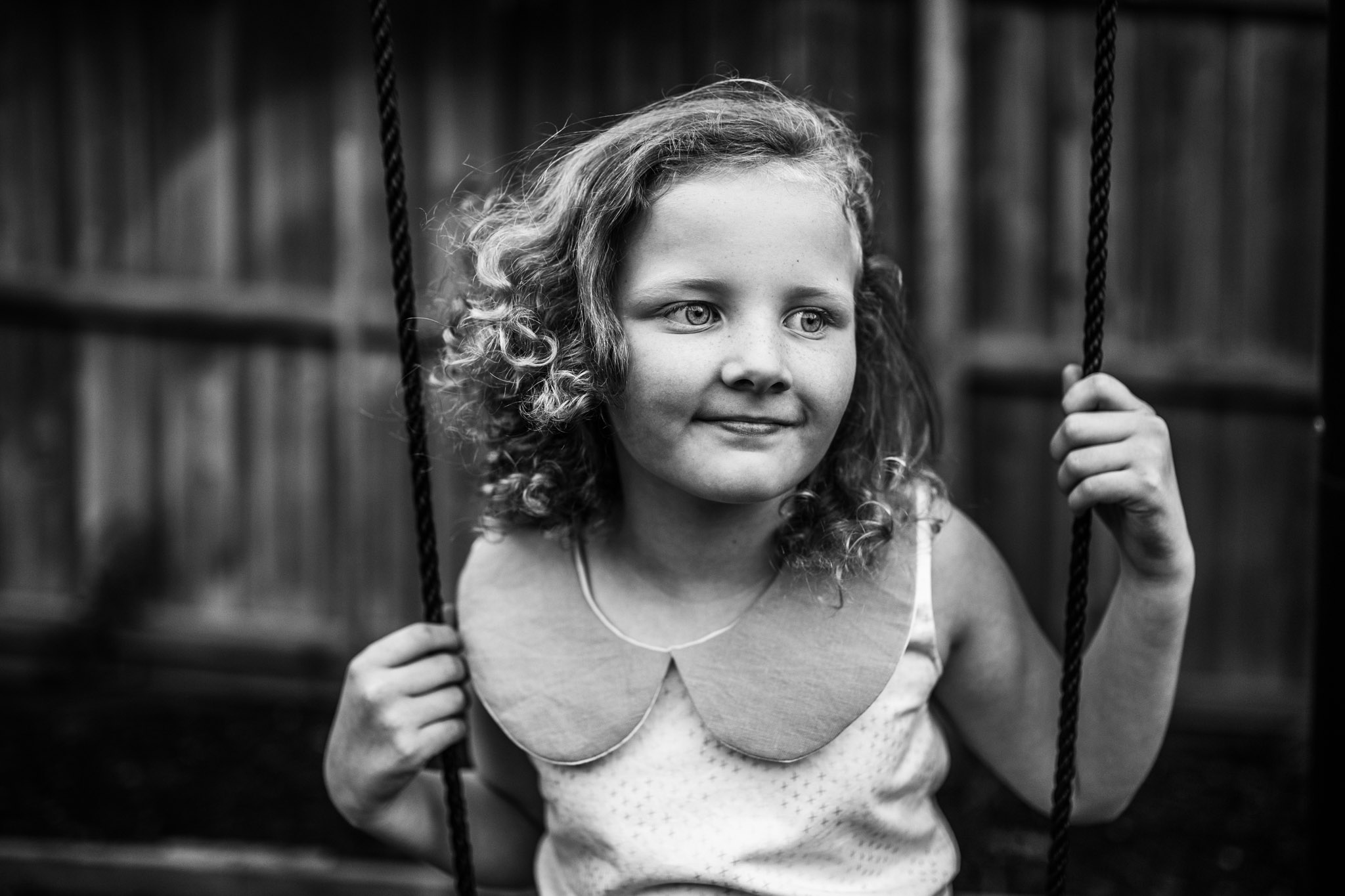 A stunning lifestyle portrait, photographed in a standard backyard in Geelong, Victoria 