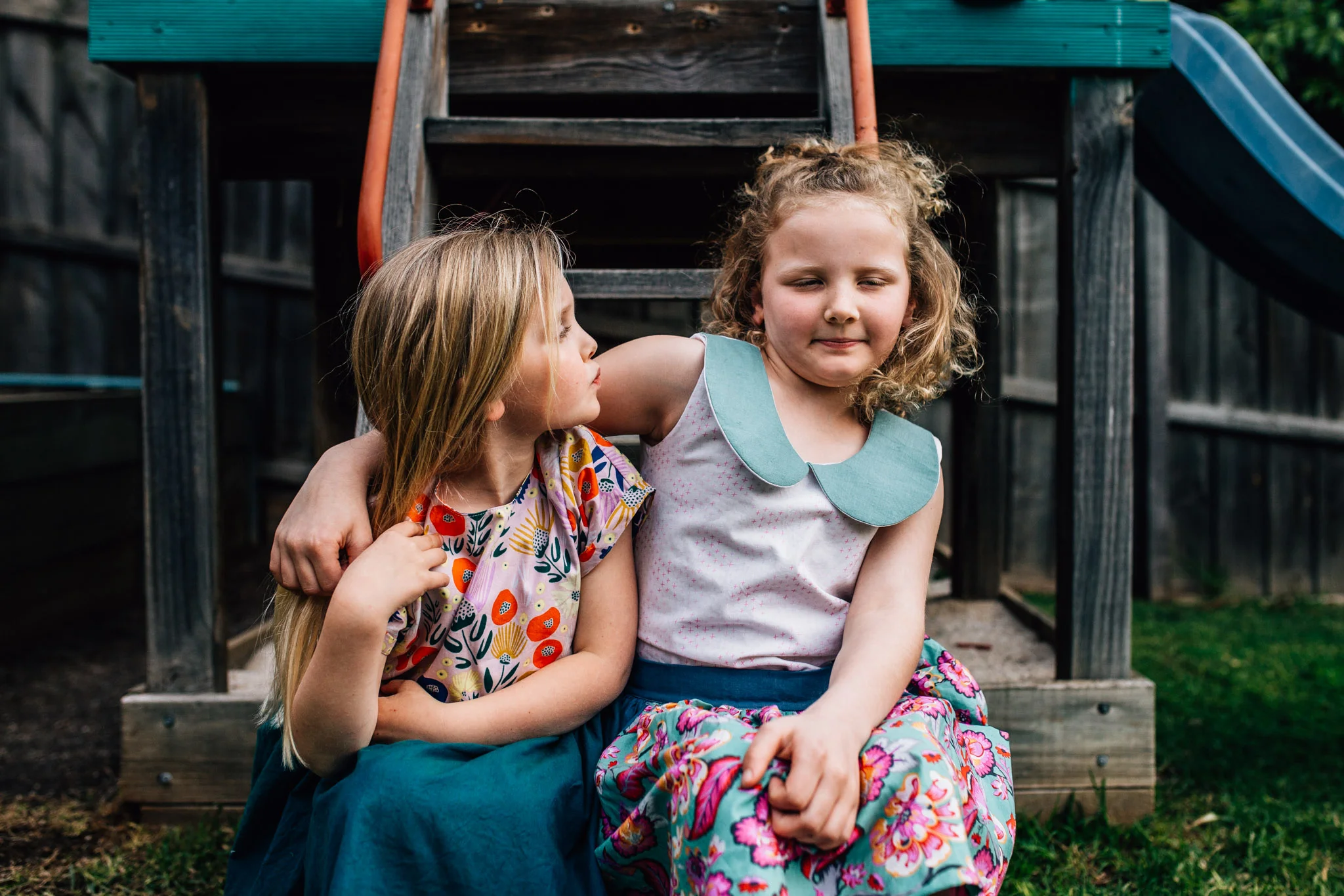 They may not be smiling for the camera, but this photograph tells it's own story. 