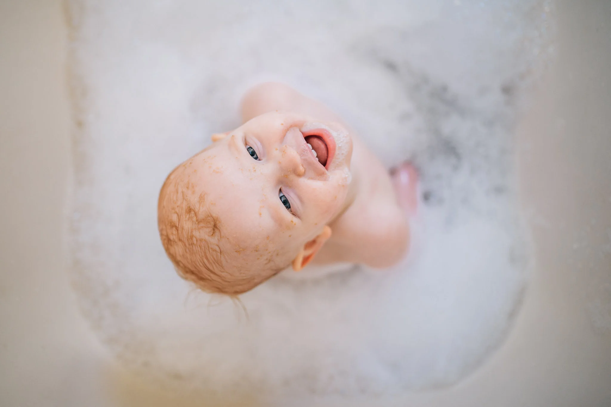 Aaand a bath to wash all that Weetbix away!