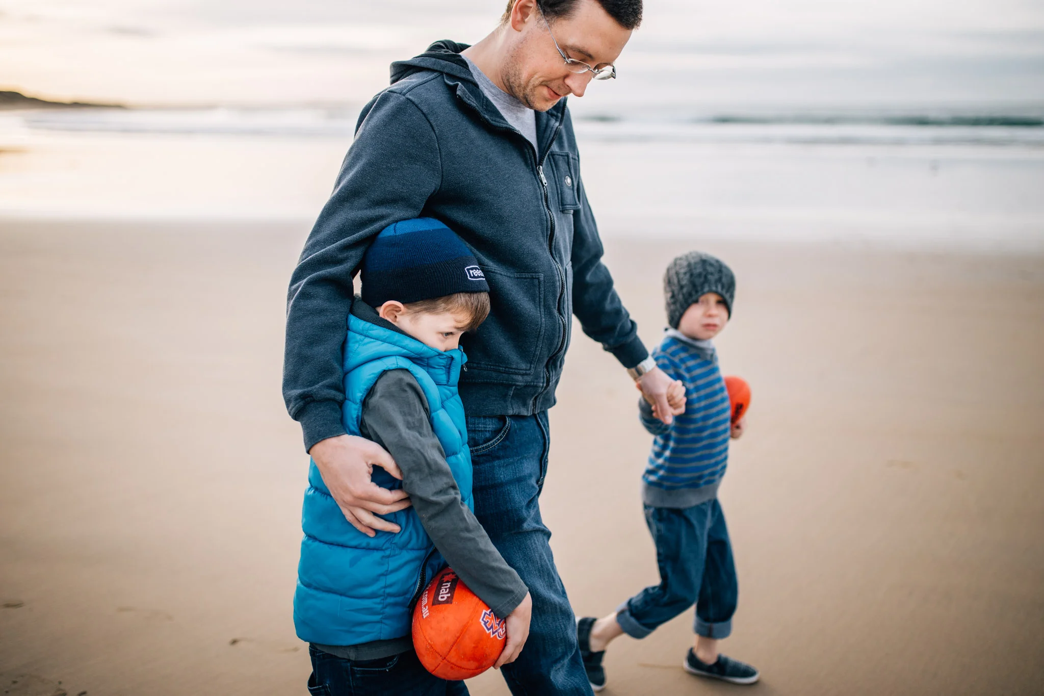 father and sons on the beach II (1 of 1).jpg