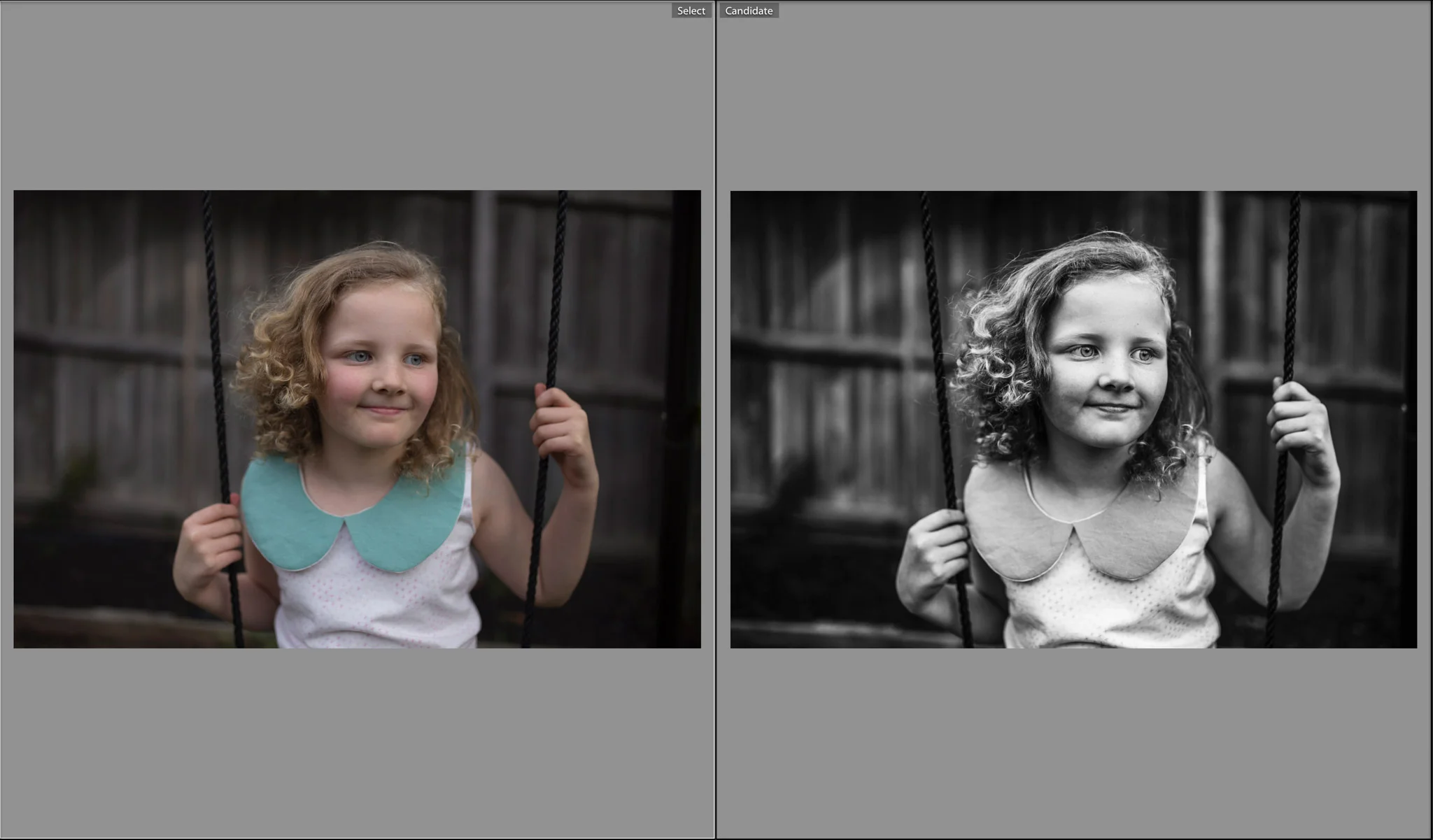 A transformation: Post processing can take a photograph from pretty snap to stunning portrait.