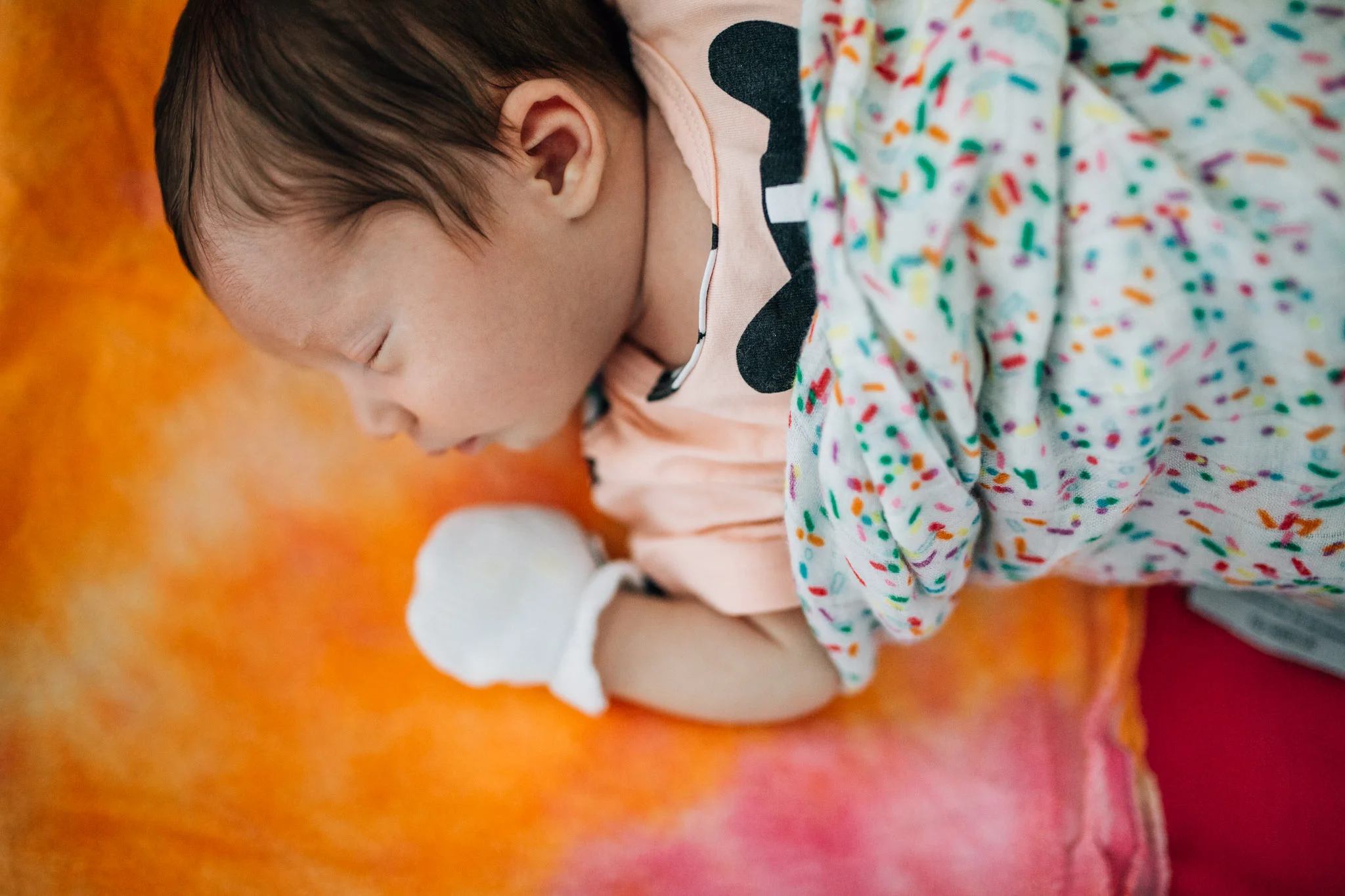 This little lady's mamma is an artist, and a lover of all things bold, bright and beautiful. Just wait until you see her gorgeous nursery walls below.