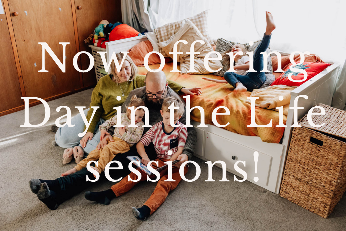 Now offering Day in the Life sessions - Geelong and Melbourne
