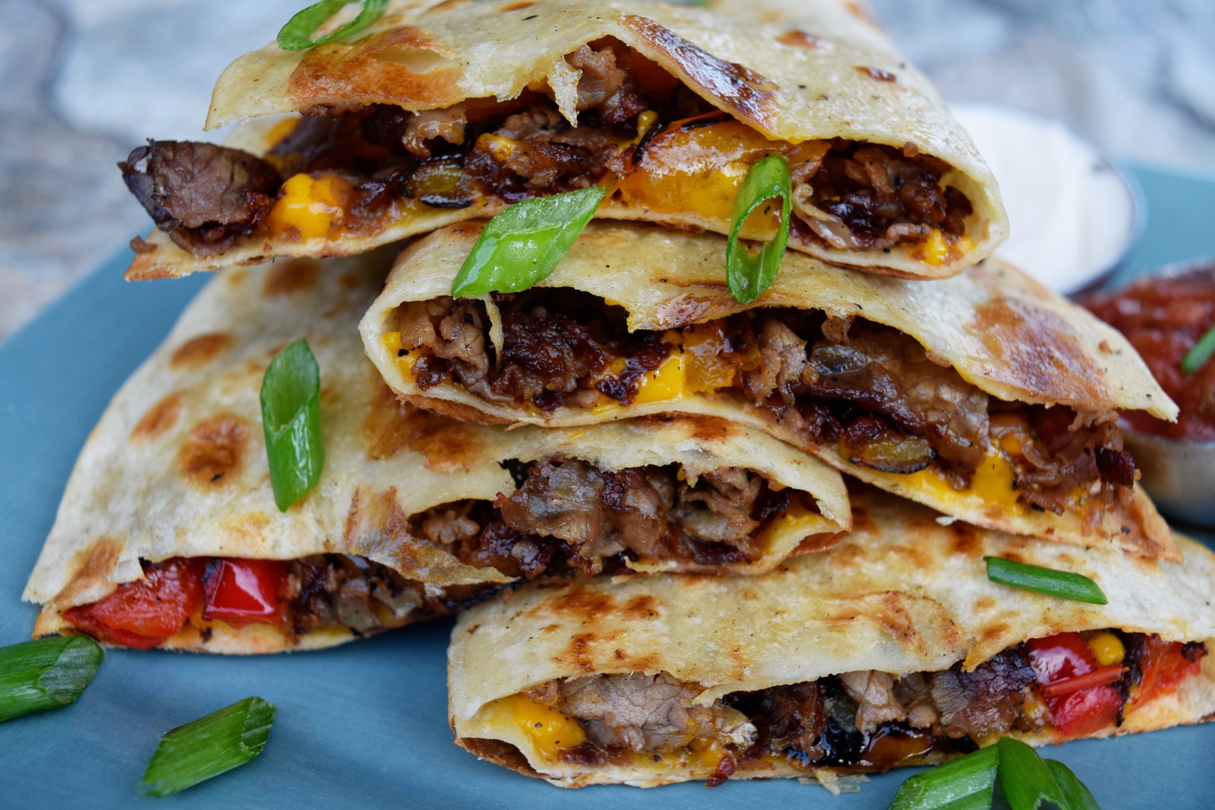 Cheesesteak Quesadillas — Fit Foodie Le