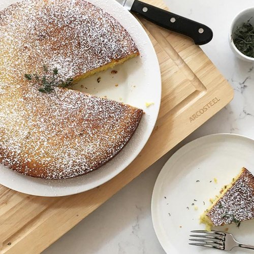 Olive Oil, Lemon, Thyme &amp; Yoghurt Cake