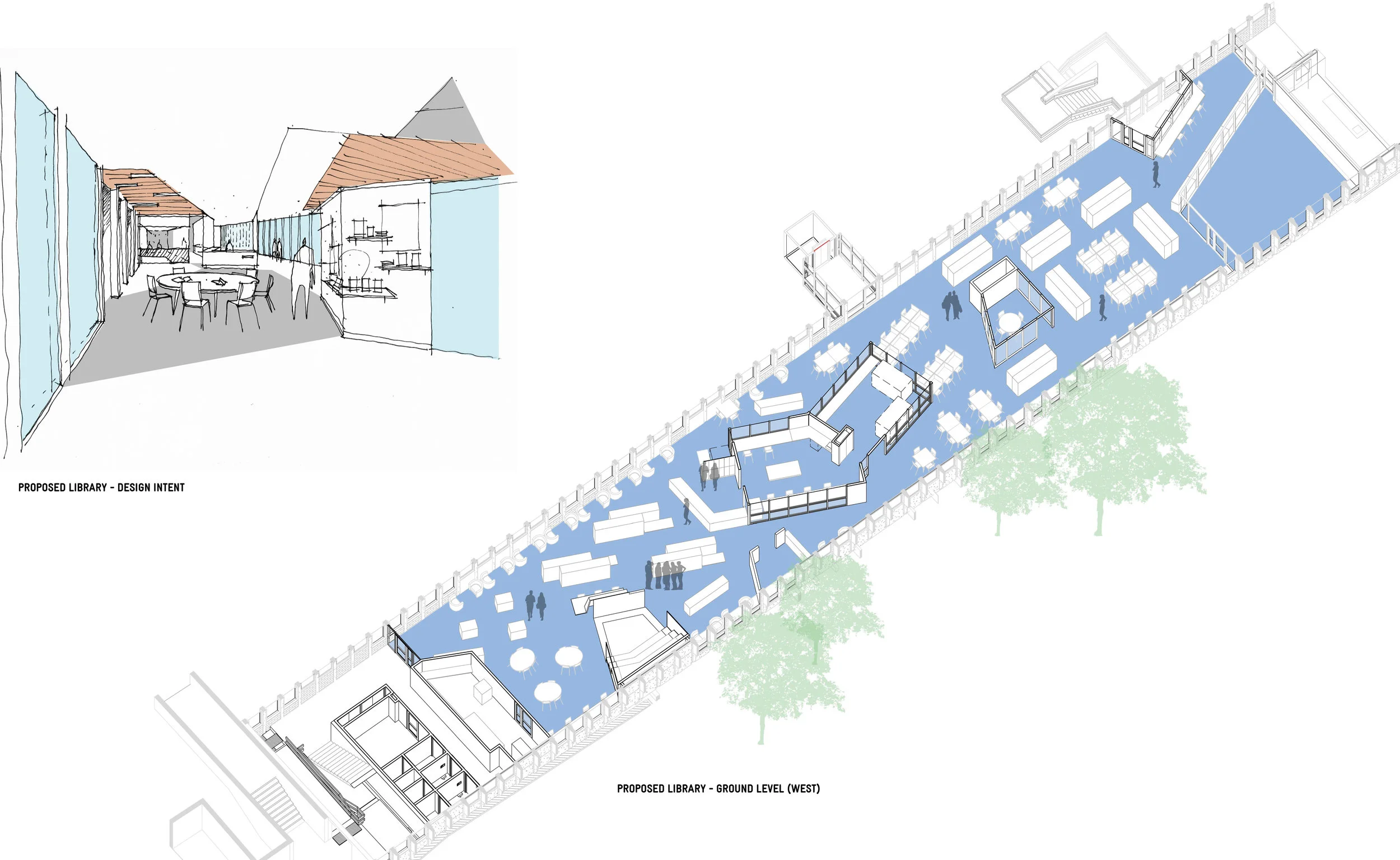110A - PROPOSED ALEXANDER WING - GROUND LEVEL - ISO VIEW (WEST).jpg