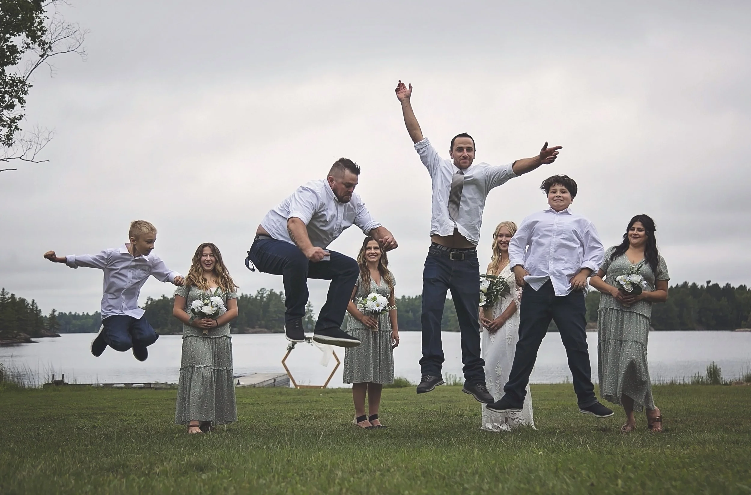 Wedding party fun