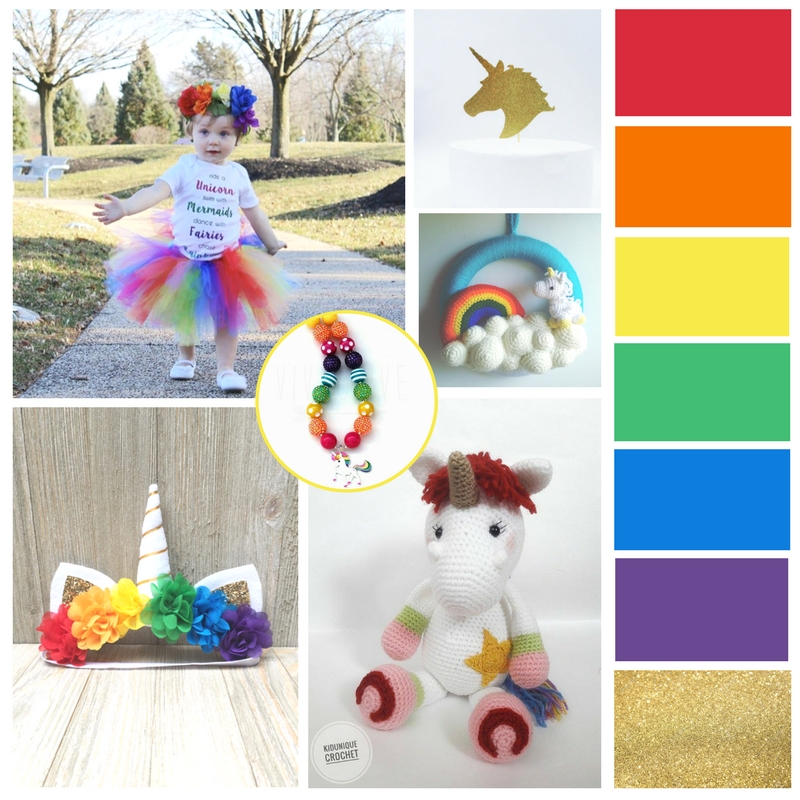 Theme Thursday Rainbow Unicorn The Confetti Mixer