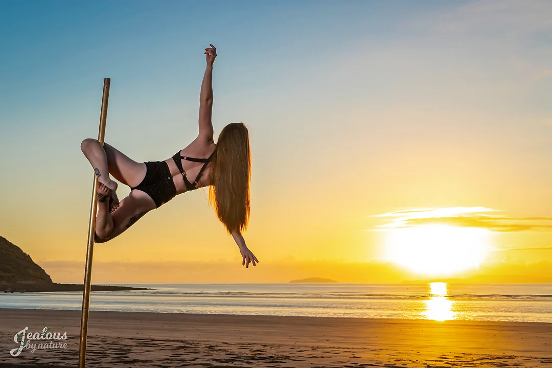 Brighton Beach Huts Pole Dancing Shoot