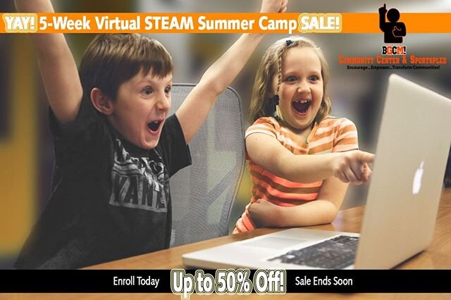 Yay! Virtual Summer Camp!
5-Week Summer Camp. Enroll Today!
Financially impacted by COVID-19? You may be eligible for scholarships and more.
Contact us now!