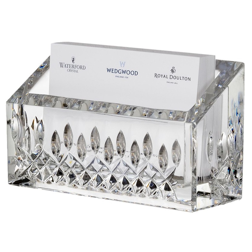 Waterford Lismore Lead Crystal Business Card Holder