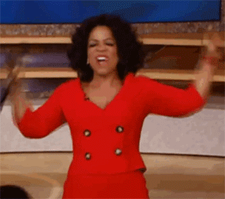 Excited Oprah Fall 2018 One Room Challenge.gif