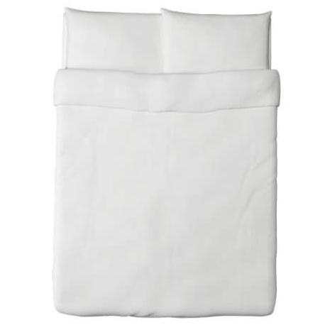 Ikea Dvala Duvet Cover and Pillowcase White