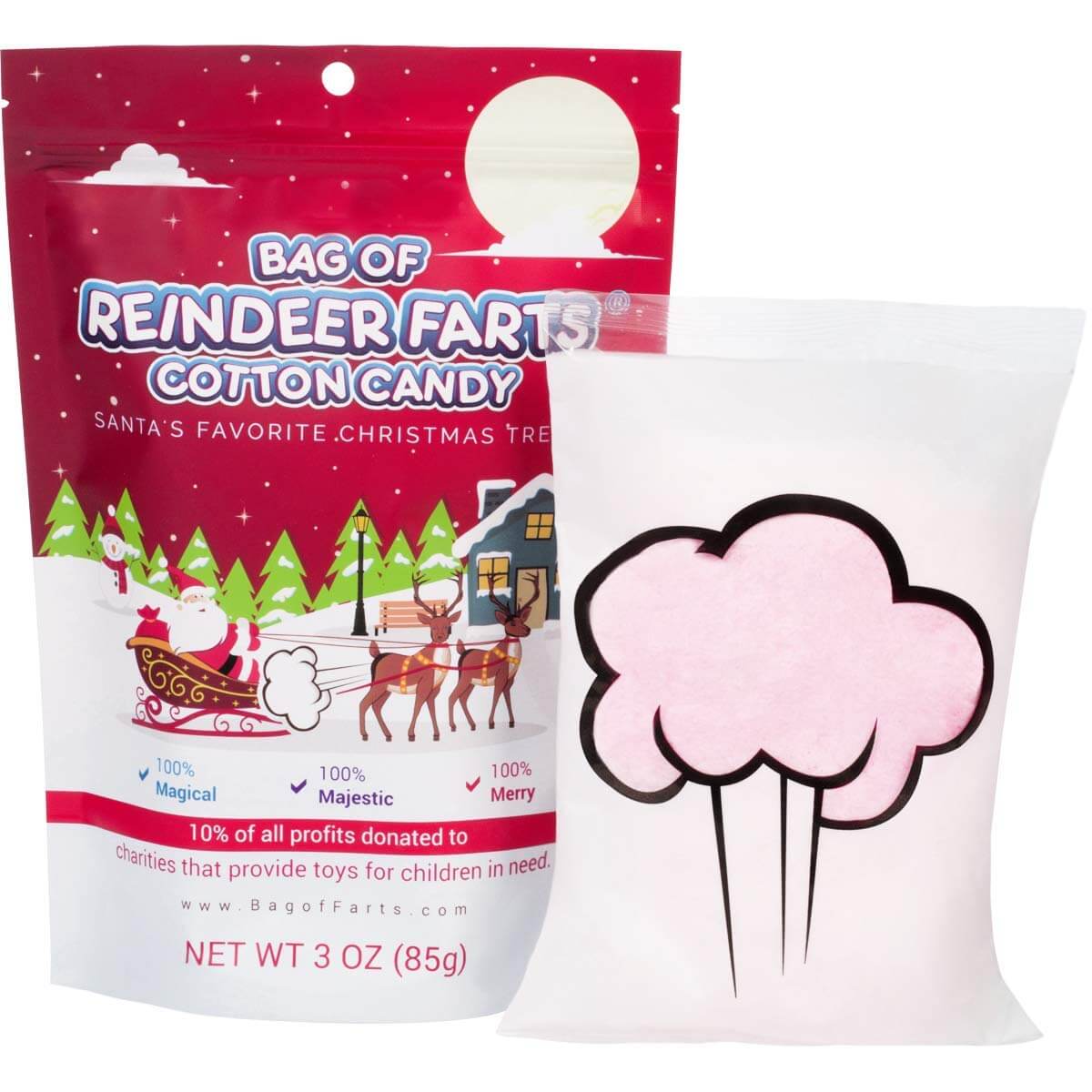 Bag Of Reindeer Farts Peppermint Cotton Candy
