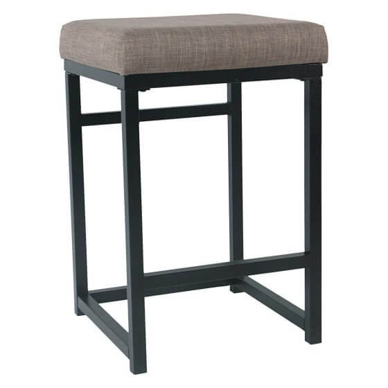 Affordable Bar Stools And Counter, Grey Upholstered Counter Stools With Backsplash