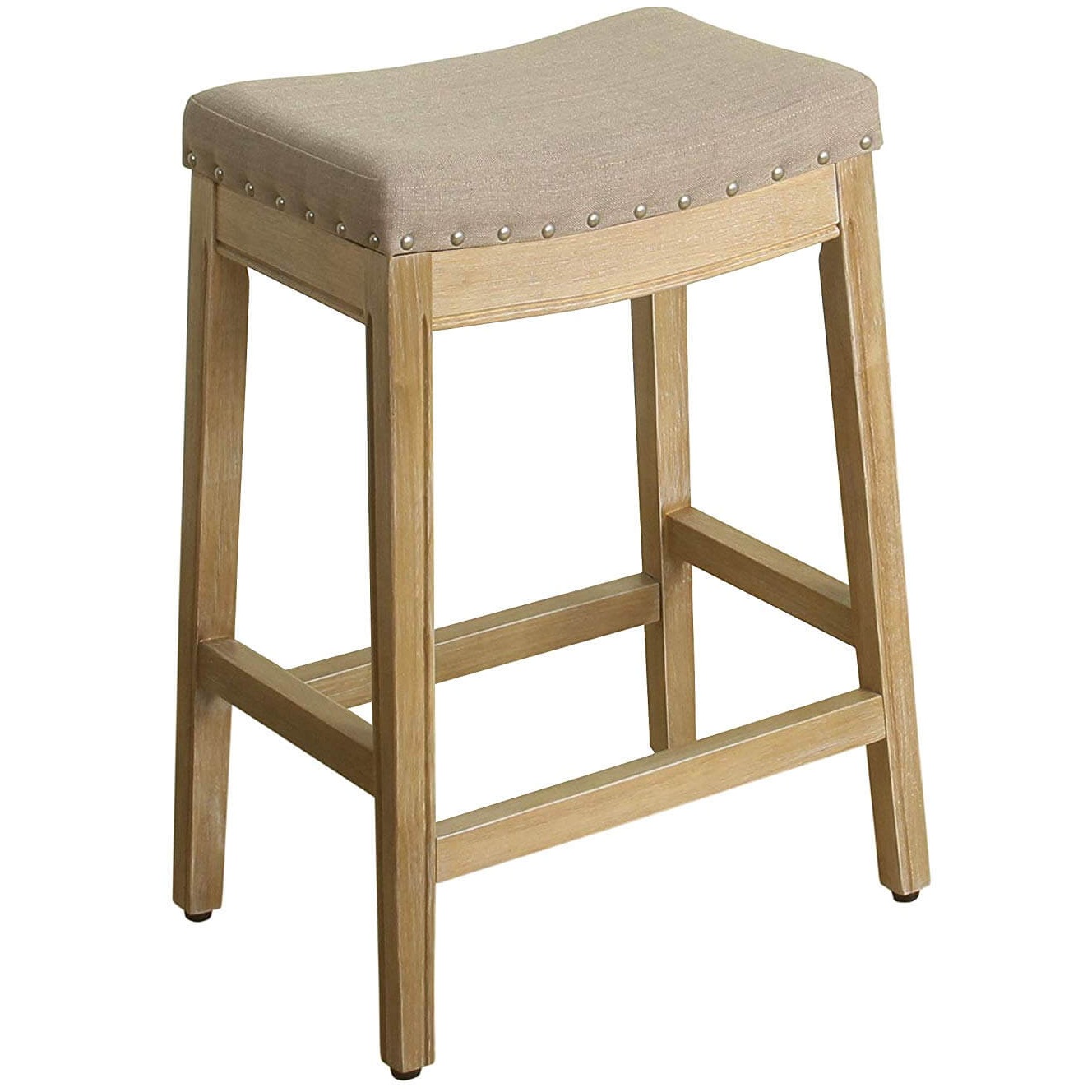 HomePop Blake Backless Counter Bar Stool