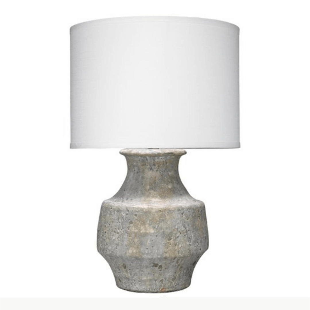 Jamie Young Masonry Table Lamp Gray White