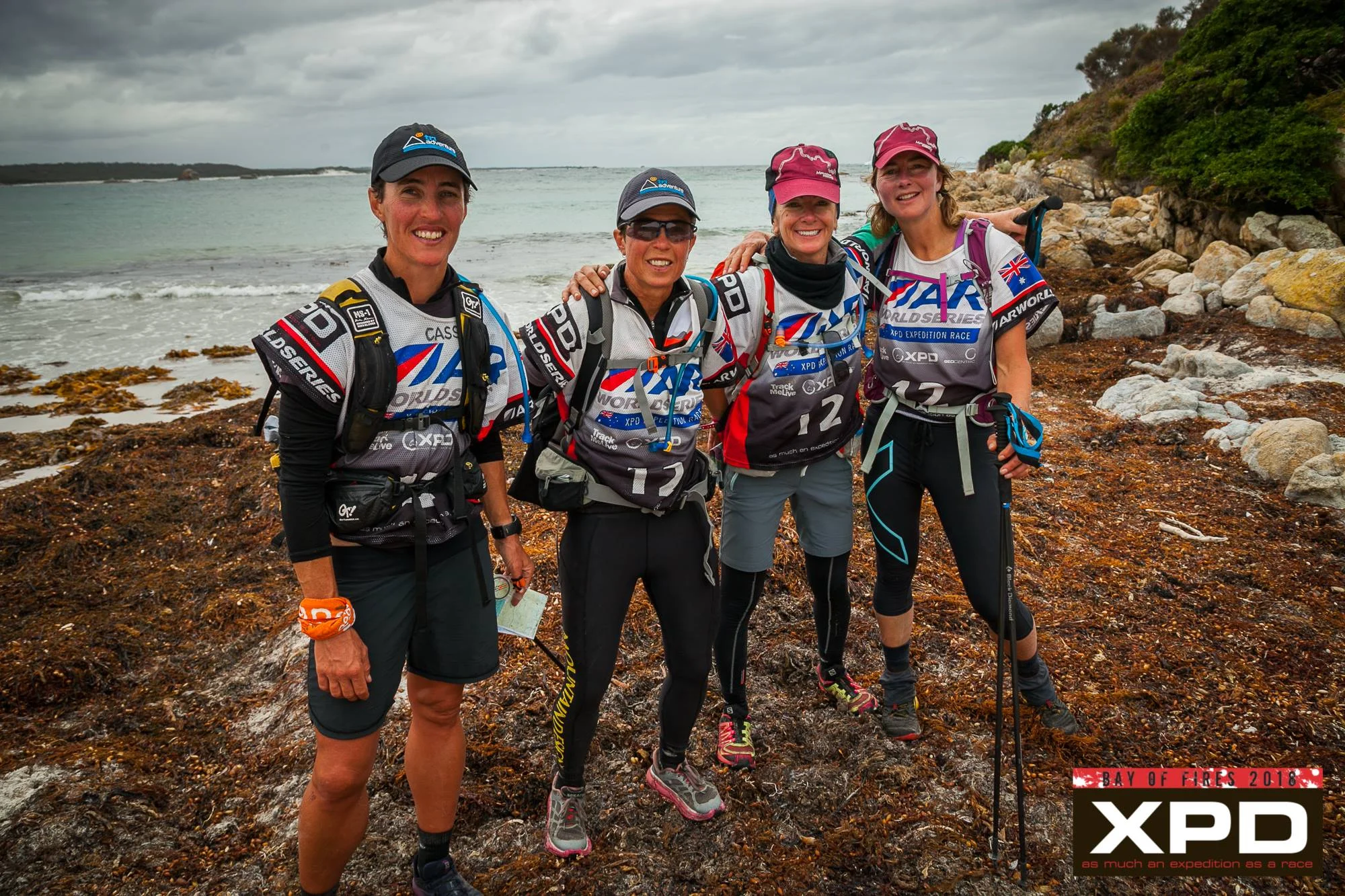 On the final beach trek