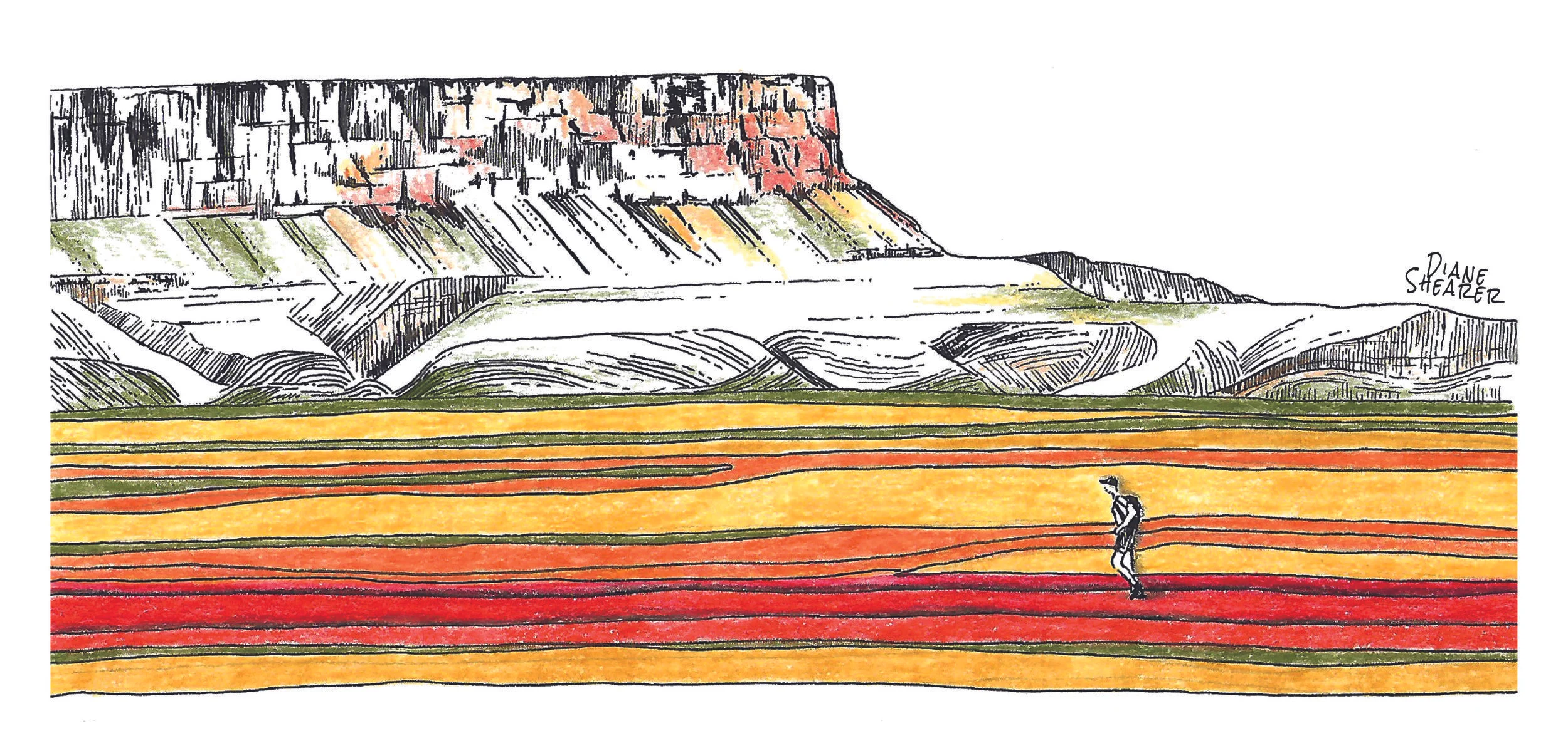An image inspired by the Grand to Grand Ultra, a seven day staged running race held in the US states of Arizona and Utah