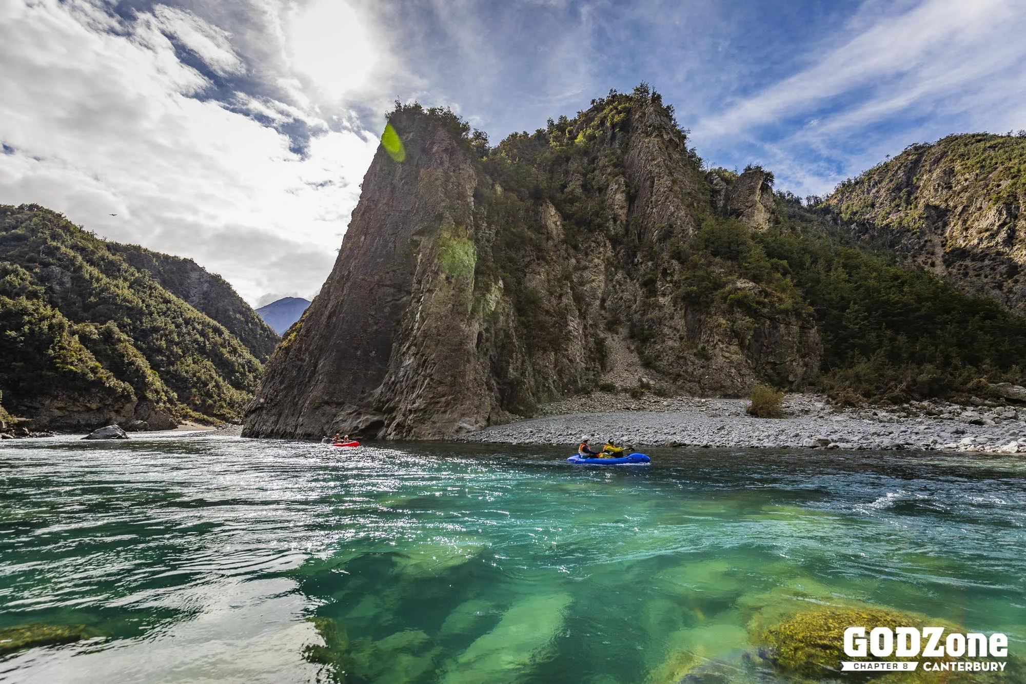 Day 2 : Paddling the Poulter River - photo GODZone, Alexandre Socci