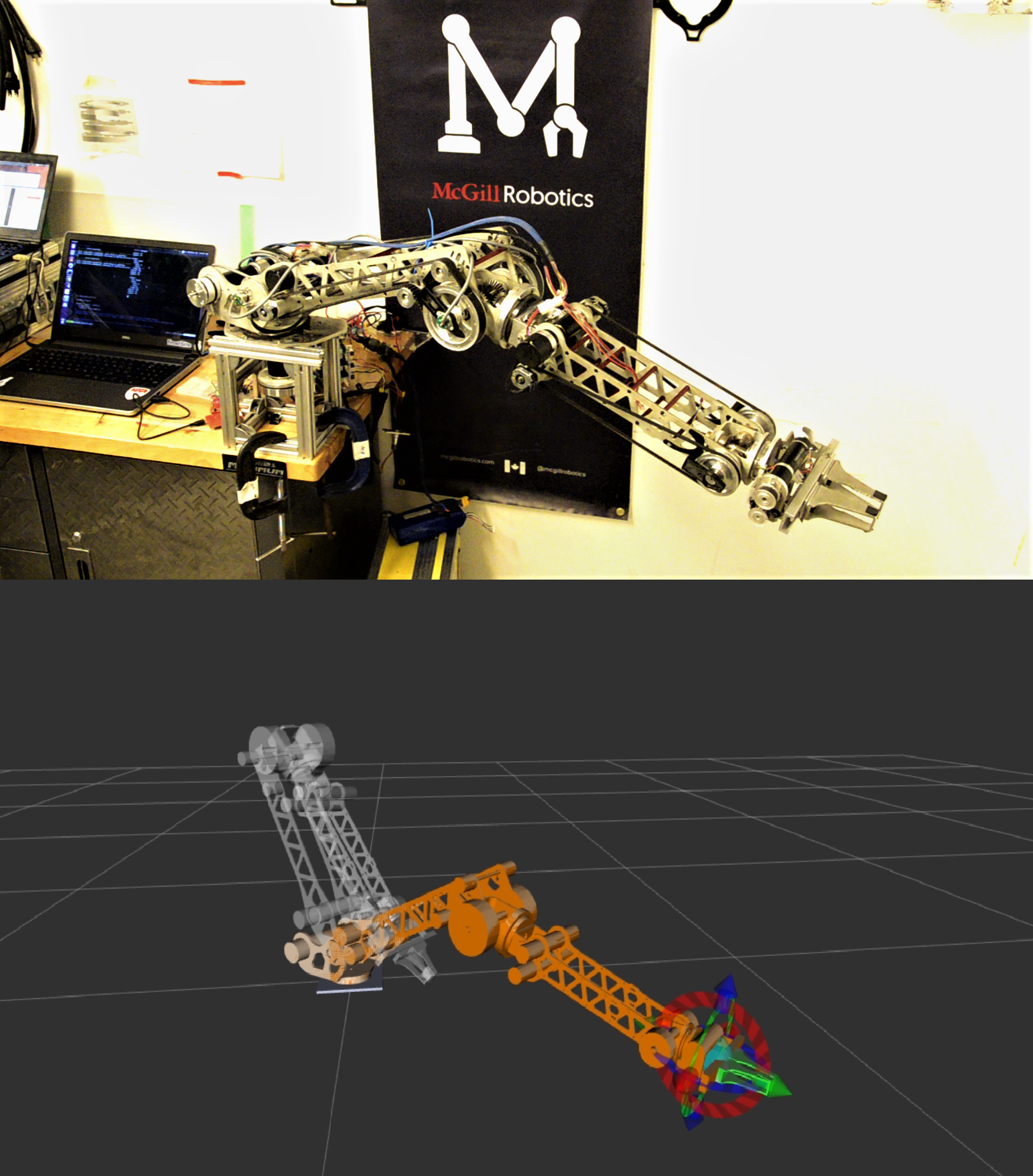 Thanks to encoder feedback and control loops, controlling the arm based on the position of its end-effector eases the accomplishment of competition tasks.