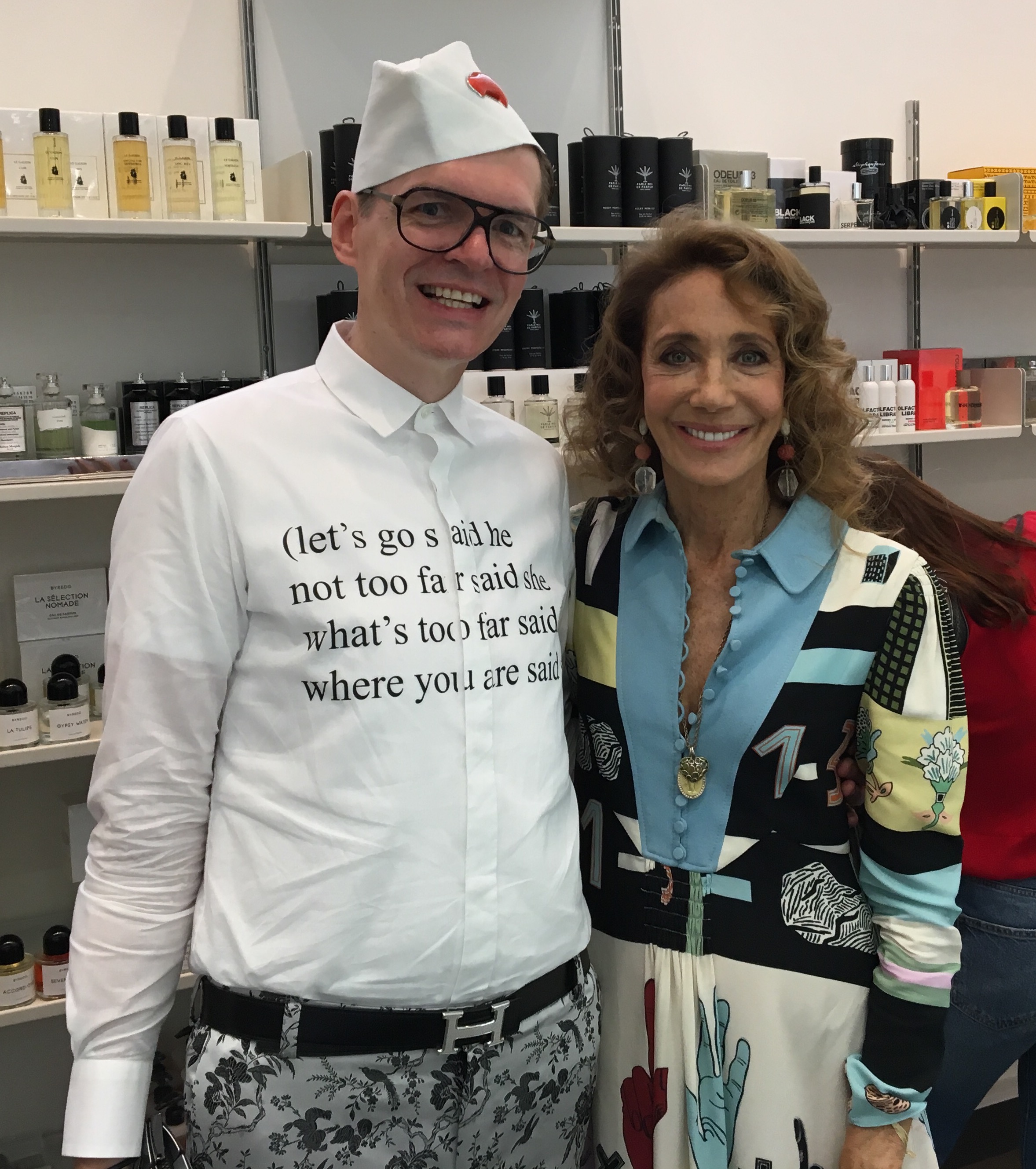 with Marisa Berenson