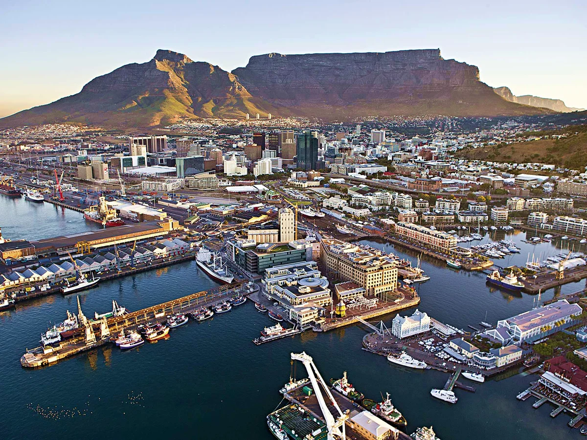  Le V&A Waterfront à Cape Town, une des premières villes du monde à connaître une pénurie d'eau 