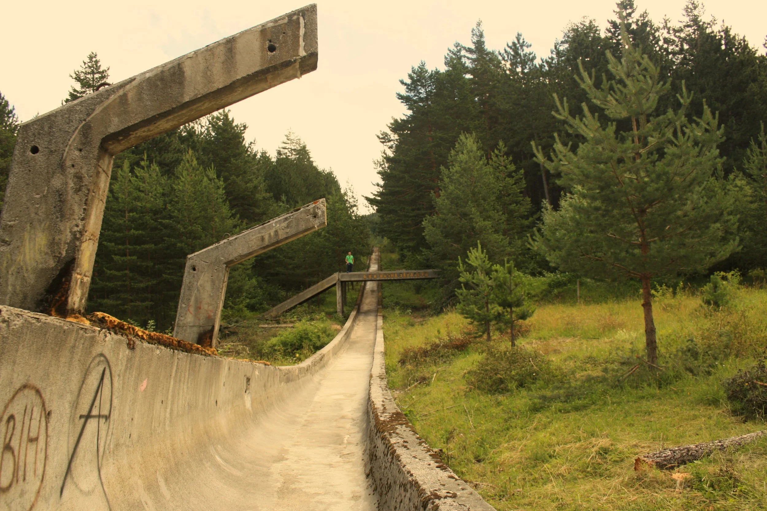  La piste de bobsleigh du Mont Trebevic (photo de Sophie Gleizes) 