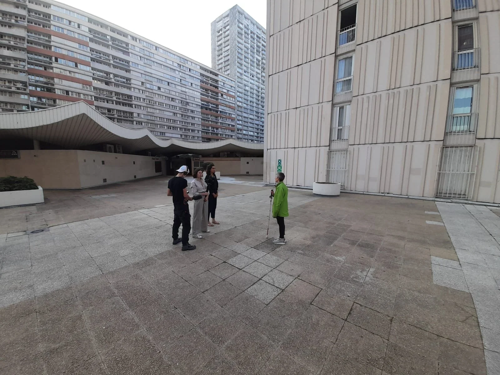  Laurence, sur la dalle d’Olympiades à Paris 13e. 