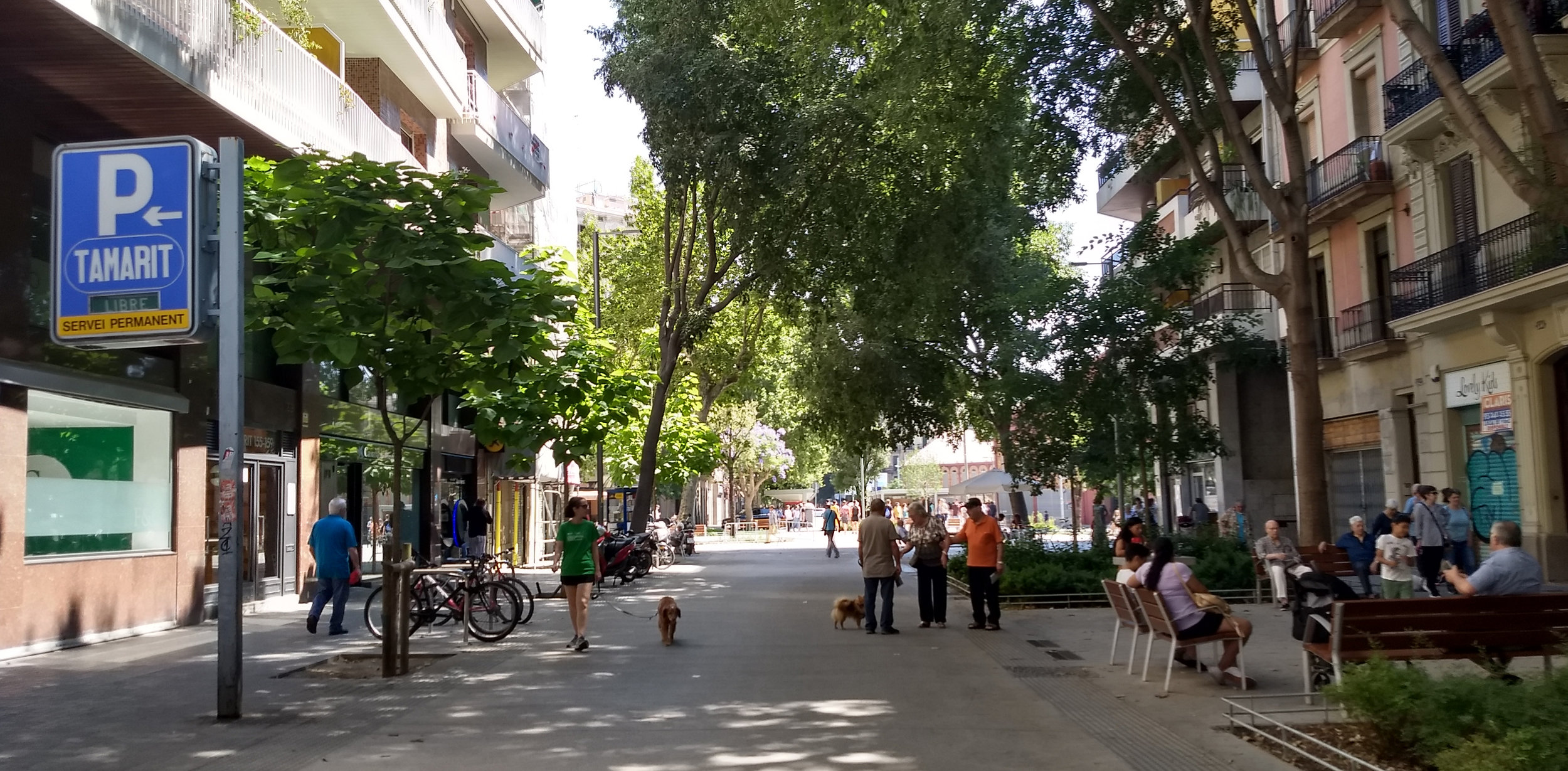  Hétérogénéité dans une rue de Barcelone (photo de Ioana Valero) 