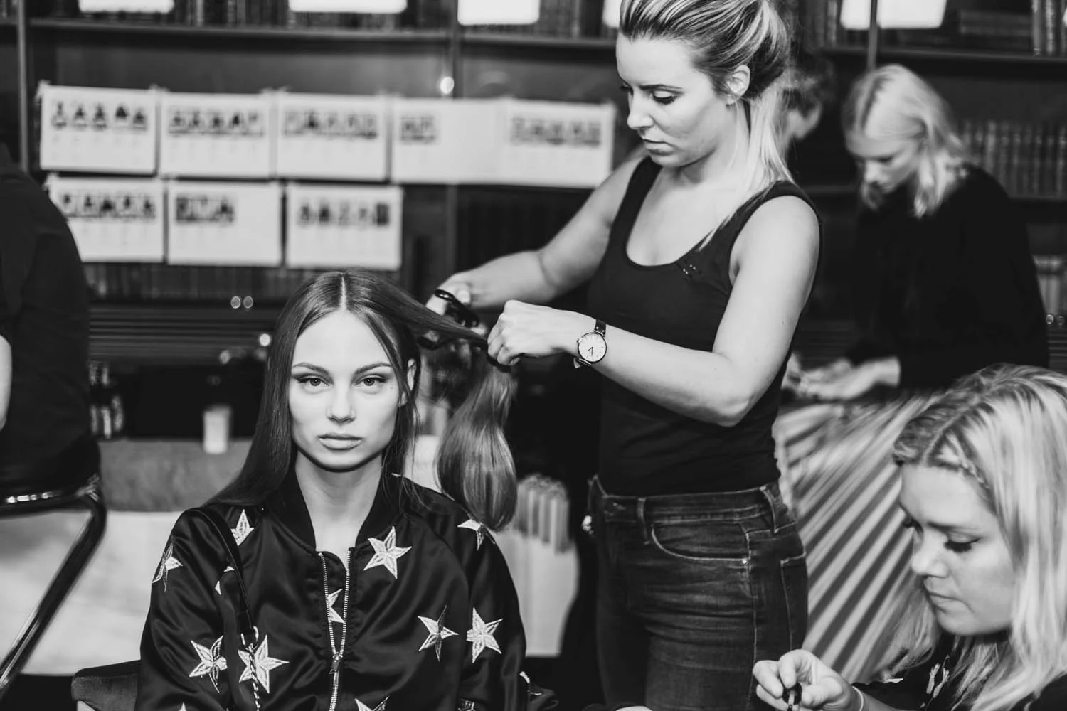  Fashion Week Stockholm Backstage Make up Model Felicia Masalla 